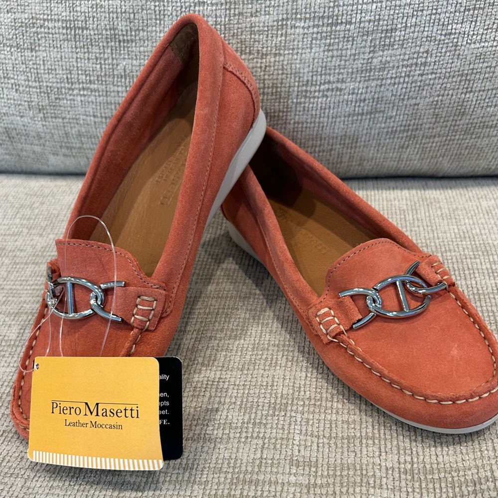 Women's Coral Moccasins